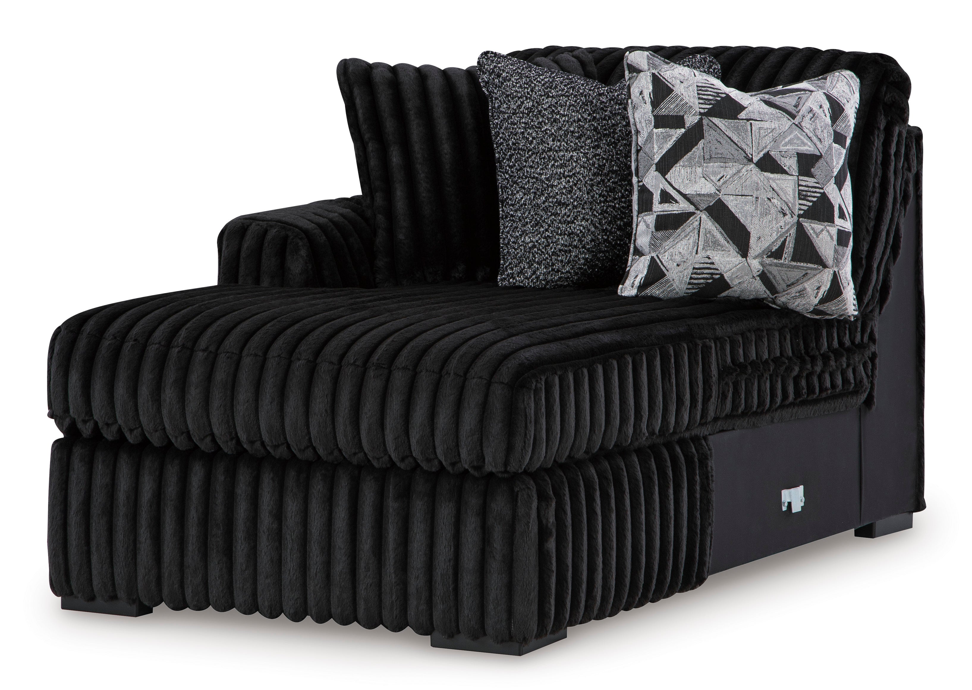 Midnight-Madness Onyx Corduroy Modular Sectional Units - Create your own Style