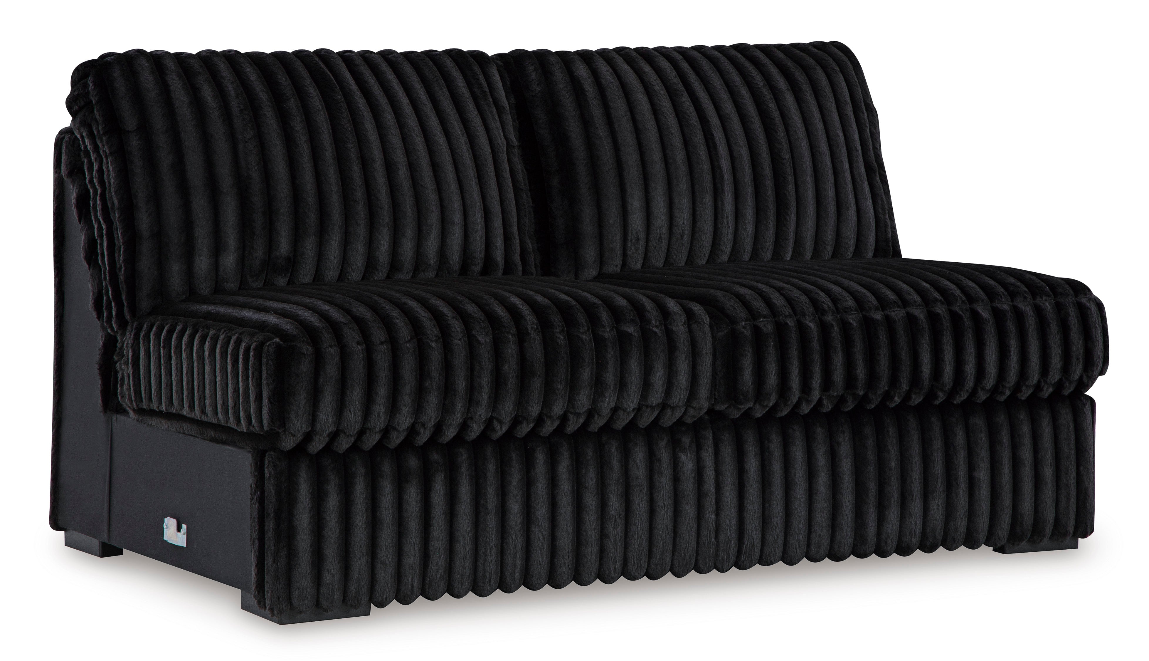 Midnight-Madness Onyx Corduroy Modular Sectional Units - Create your own Style