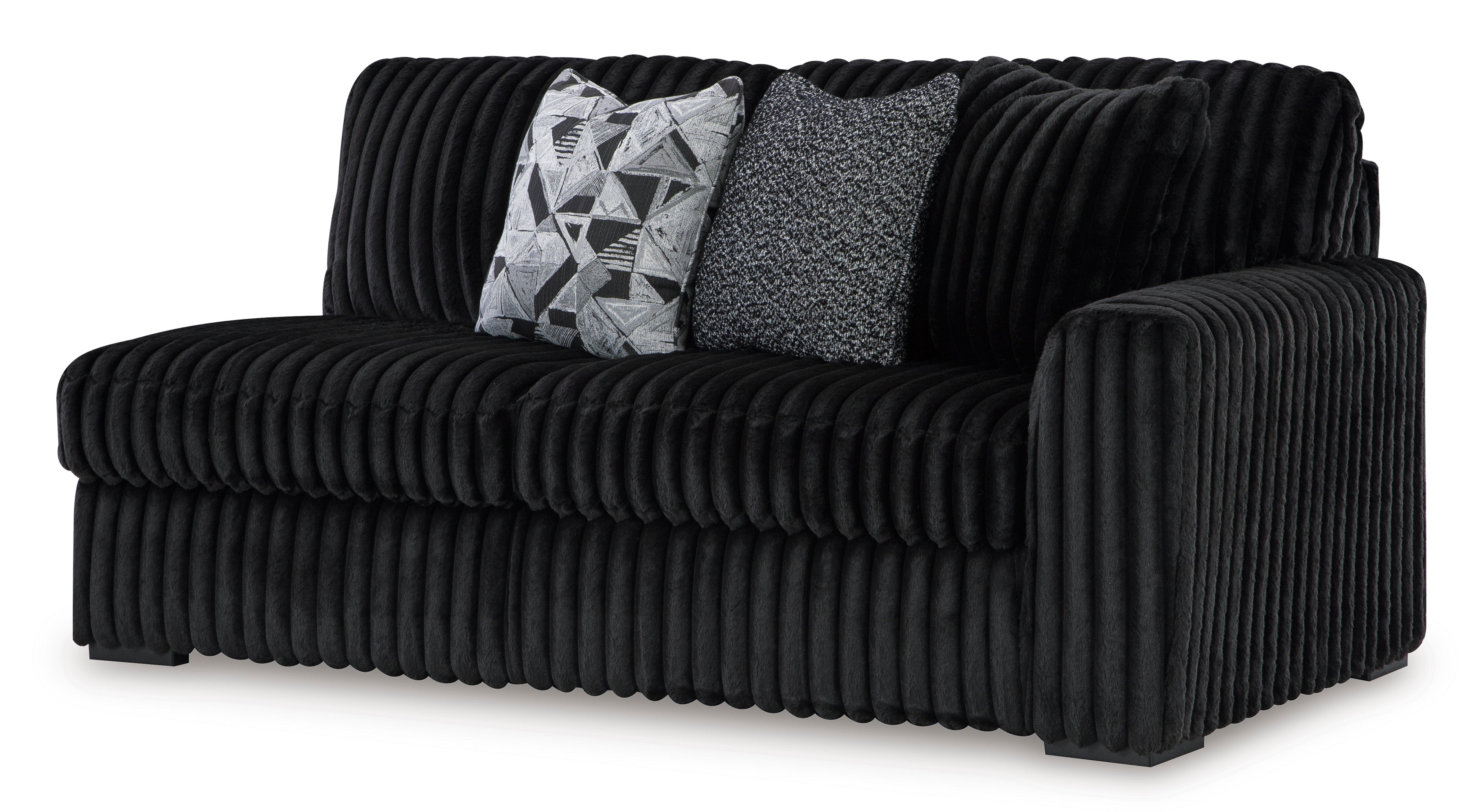 Midnight-Madness Onyx Corduroy Modular Sectional Units - Create your own Style