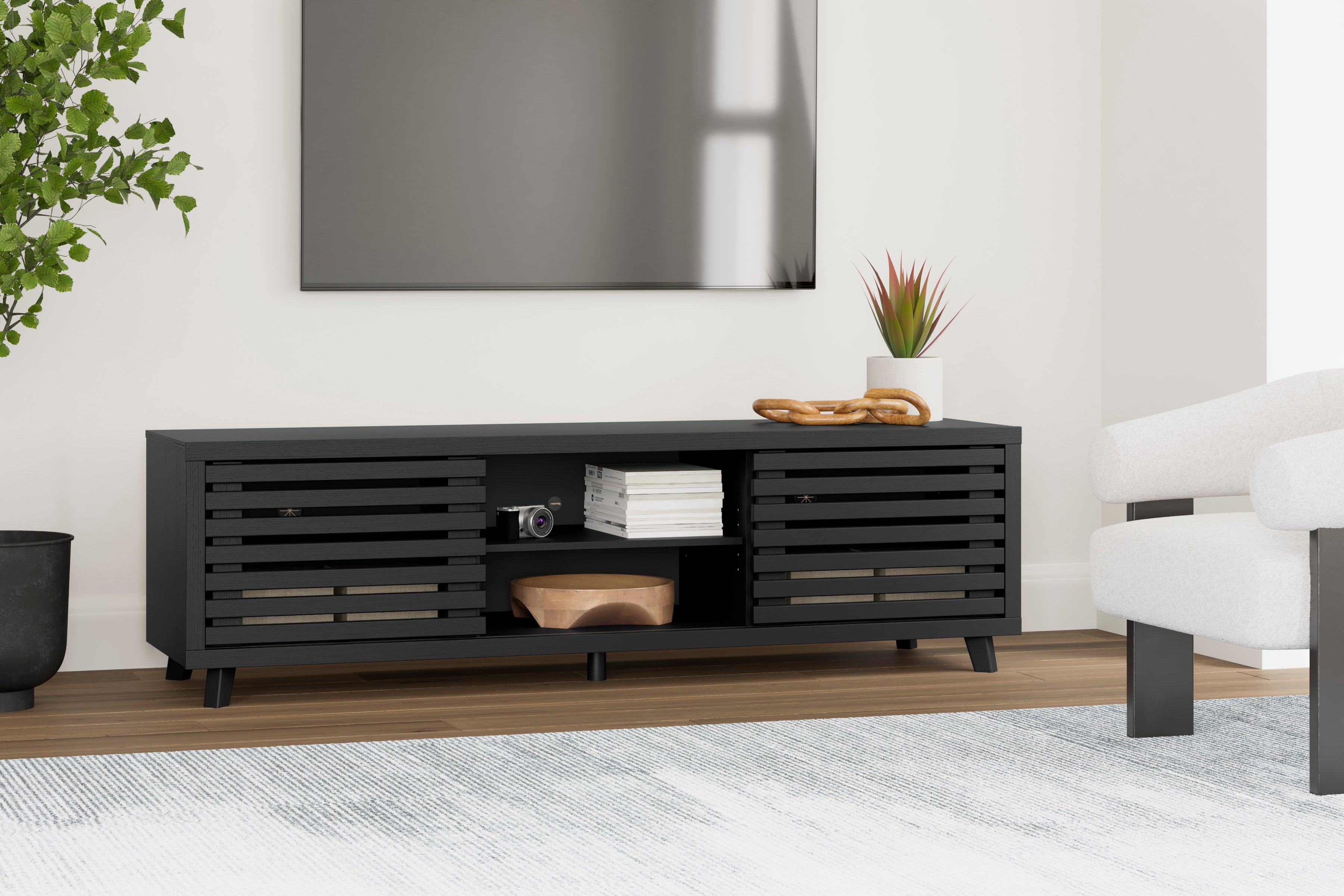 Danziar Black 72" TV Stand